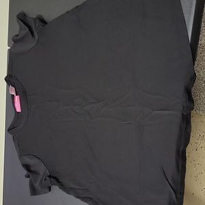Vintage Liz Lange Black Silky Crewneck Maternity Shirt